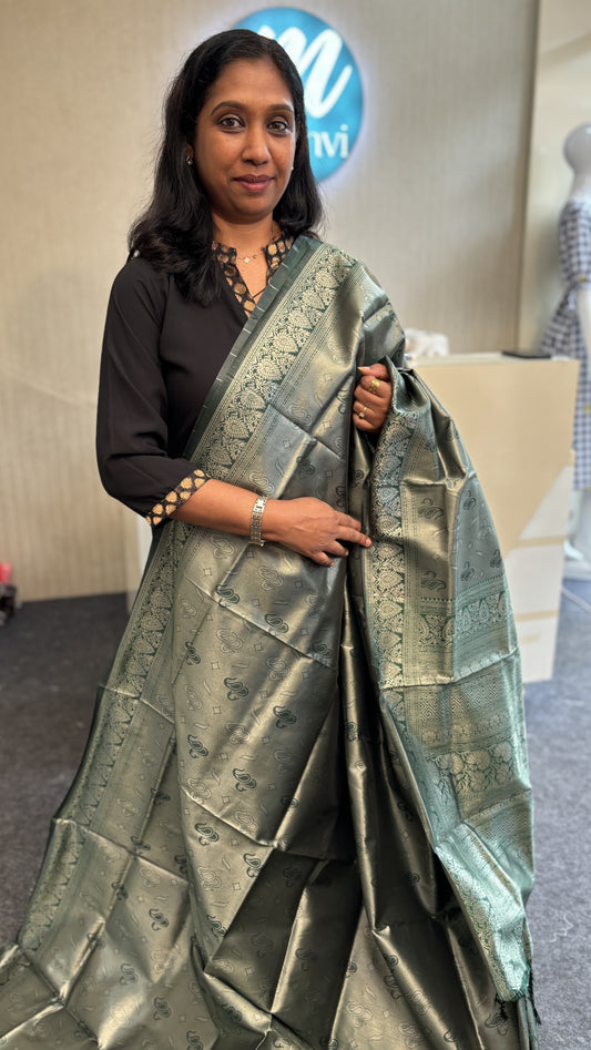 MAANVI BROCADE TISSUE SAREE_MA-1011