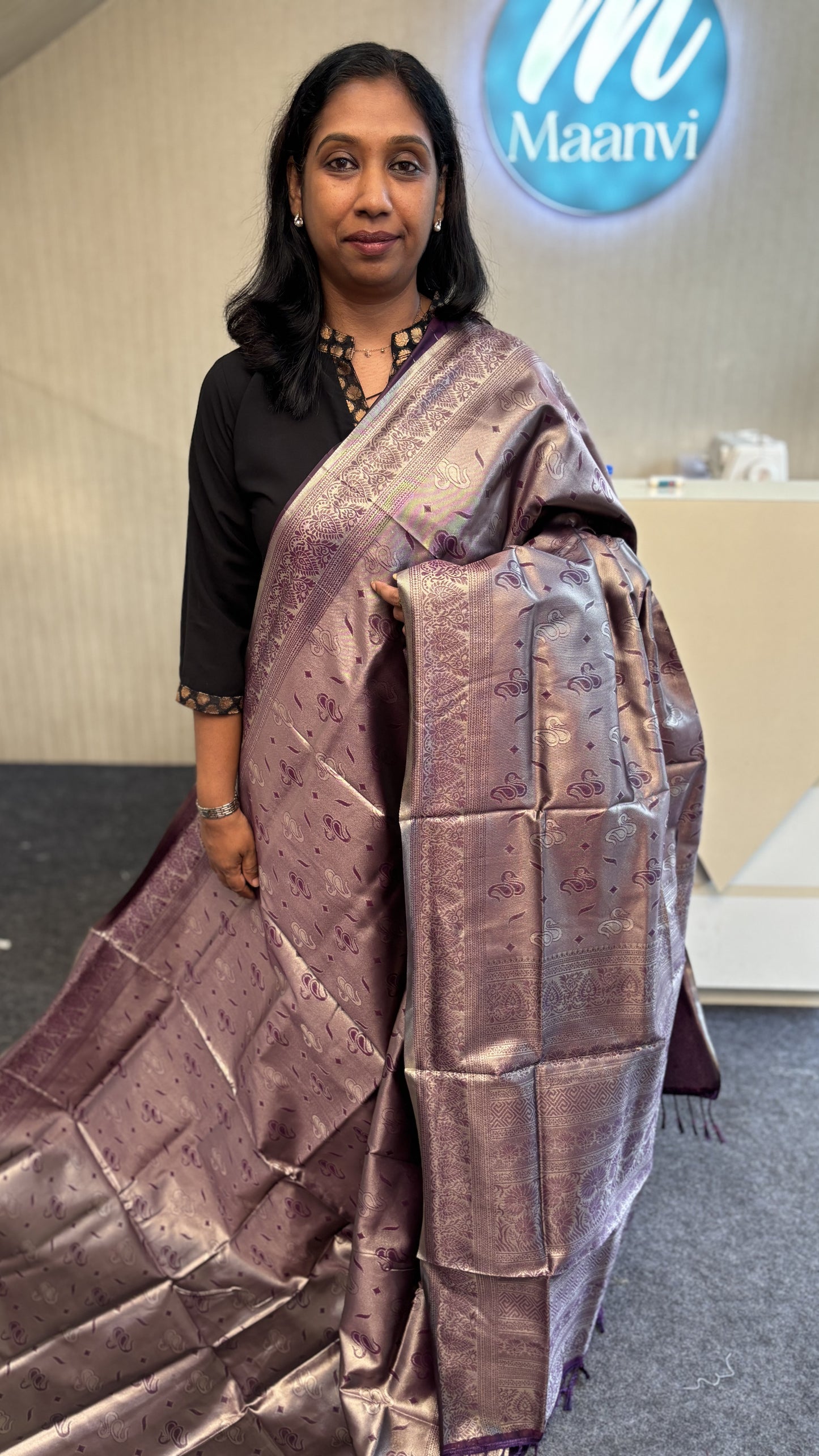 MAANVI BROCADE TISSUE SAREE_MA-1011