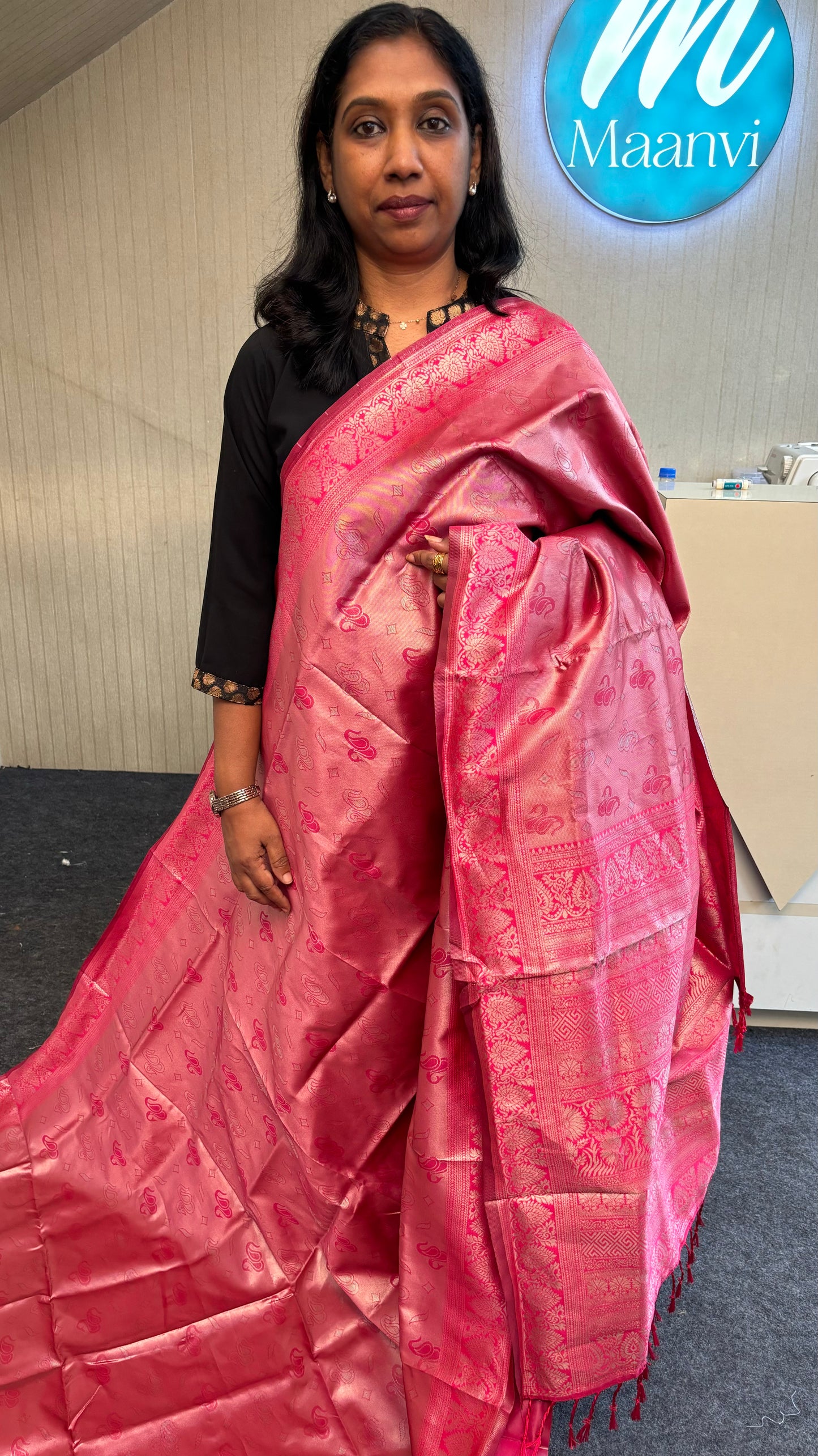 MAANVI BROCADE TISSUE SAREE_MA-1011