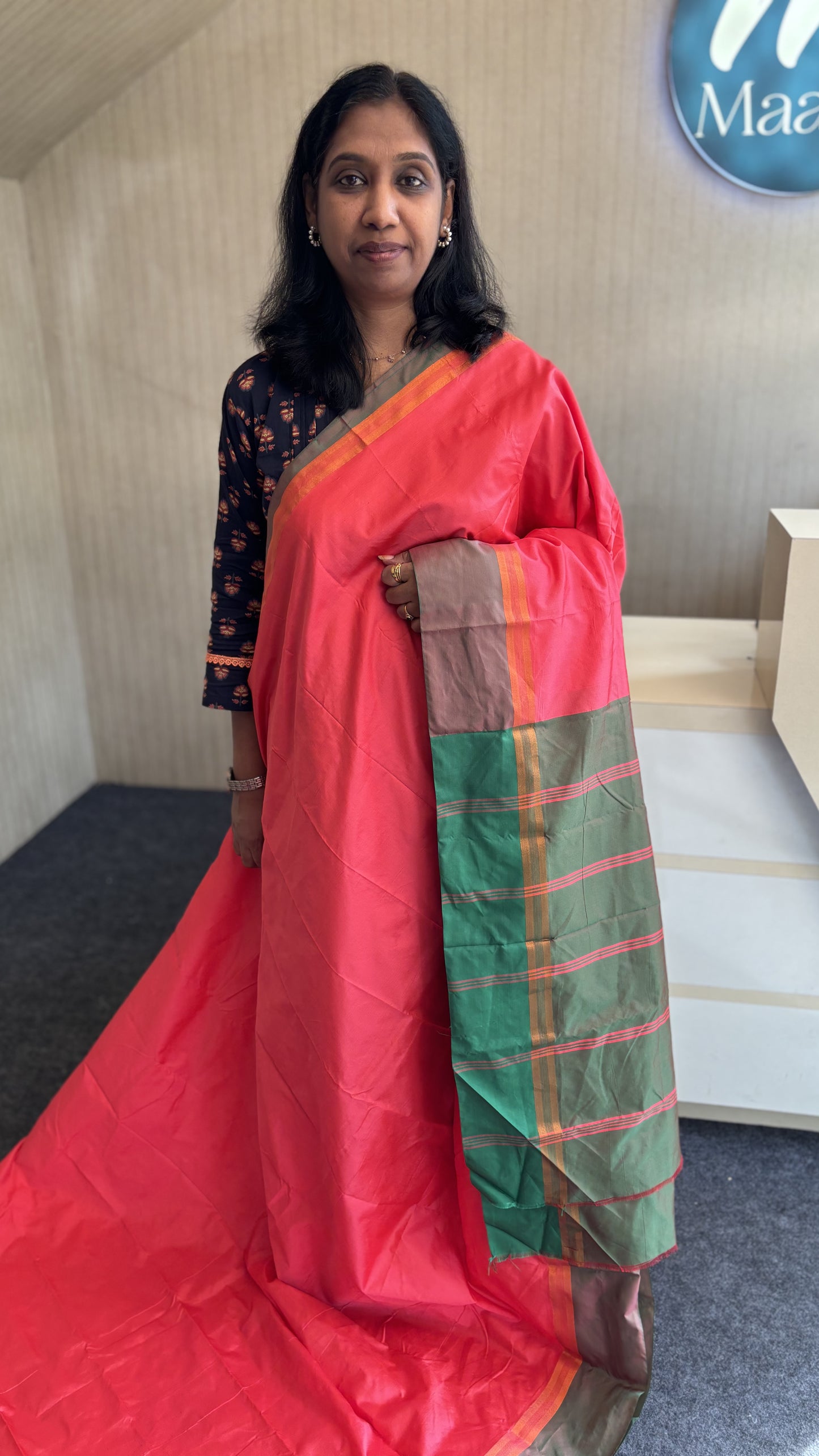 MAANVI SEMI SILK SAREE_MA-1016