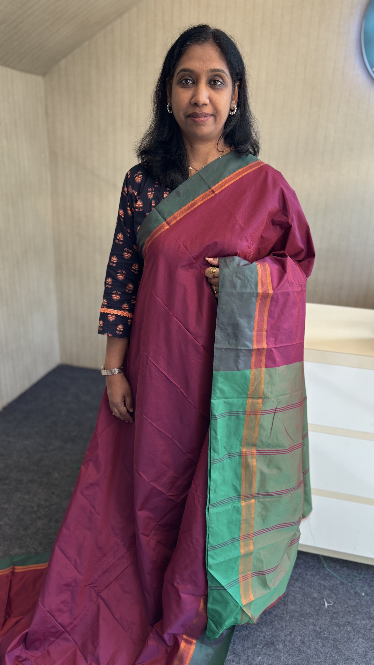 MAANVI SEMI SILK SAREE_MA-1016
